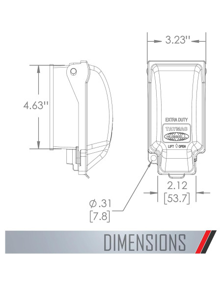 Cubiertas Metálicas Impermeables TayMac MX3300 y MX3200 1-Gang Gris Cubiertas Metálicas Impermeables TayMac MX3300 y MX3200 1-Gang Gris