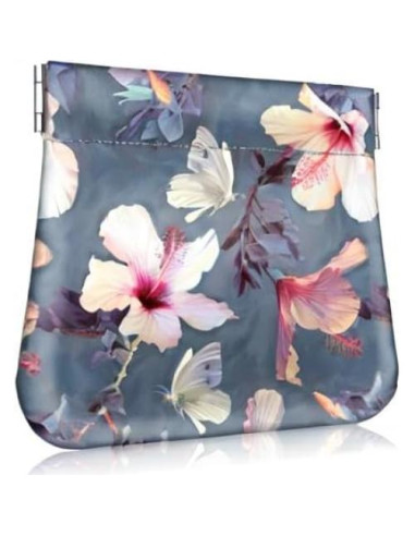 Billetera de Monedas Fintie ASCA Hibisco en Flor para Mujer