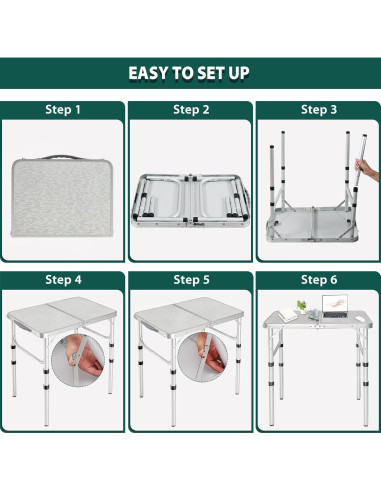 Mesa Plegable RedSwing 61x40cm 3 Alturas Ajustables