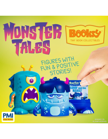 Conjunto Booksy de Cuentos de Monstruos - Estante y Figura Conjunto Booksy de Cuentos de Monstruos - Estante y Figura