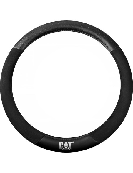 Cubierta de Volante CAT Suede Negro/Gris 36.8-38.1 cm Cubierta de Volante CAT Suede Negro/Gris 36.8-38.1 cm