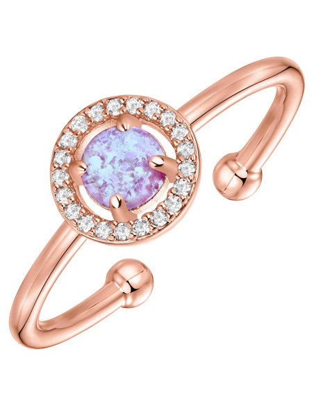 Anillos Ajustables de Ópalo Blanco PAVOI Baño de Oro 14K Anillos Ajustables de Ópalo Blanco PAVOI Baño de Oro 14K