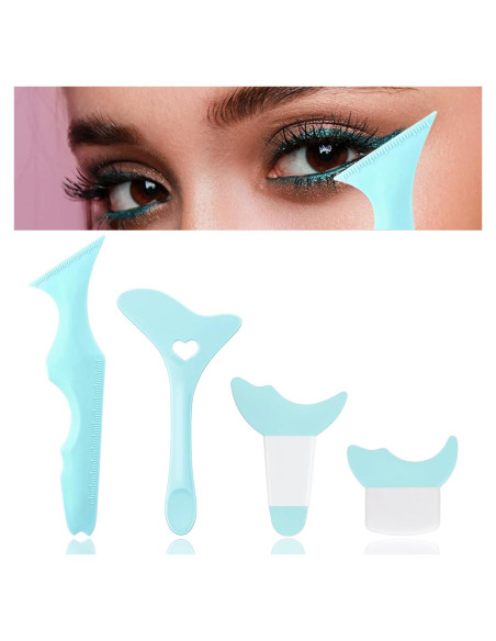 Kit de Plantillas de Eyeliner Reutilizables CHENYOUSH Verde Kit de Plantillas de Eyeliner Reutilizables CHENYOUSH Verde