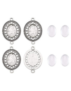 Conjuntos de Bandejas de Colgante FASHEWELRY 10 Piezas 13x18mm