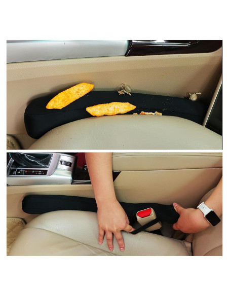 Relleno Espacio Asiento Auto Amooca Set 2 Piezas Ajuste Universal Relleno Espacio Asiento Auto Amooca Set 2 Piezas Ajuste Universal