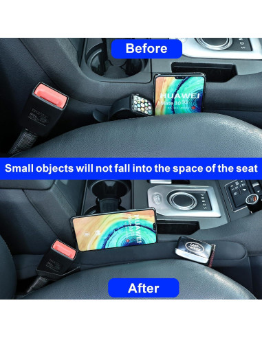 Relleno Espacio Asiento Auto Amooca Set 2 Piezas Ajuste Universal