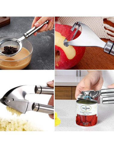 Juego de Utensilios de Cocina BESTZMWK 35 PZS Silicona y Madera