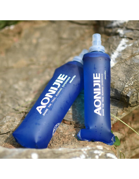 Botella de Agua Plegable TRIWONDER 250ml Sin BPA para Correr Botella de Agua Plegable TRIWONDER 250ml Sin BPA para Correr