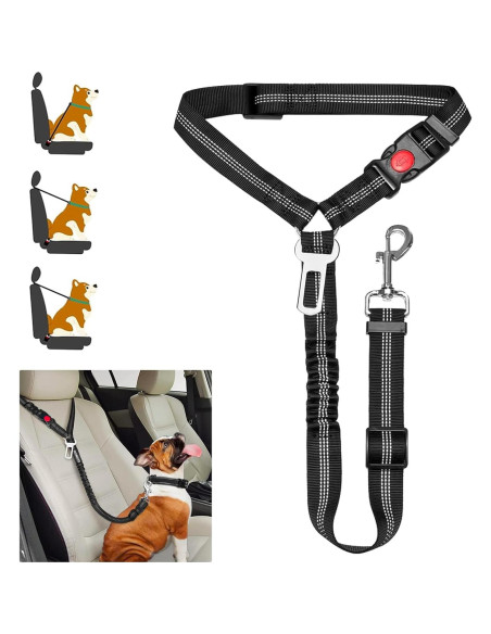 Arnés de Cinturón de Seguridad para Perros Bwogue Azul 1pieza Arnés de Cinturón de Seguridad para Perros Bwogue Azul 1pieza