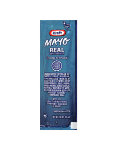 Mayonesa Kraft Real Individual 12 g - Paquete de 500 unidades