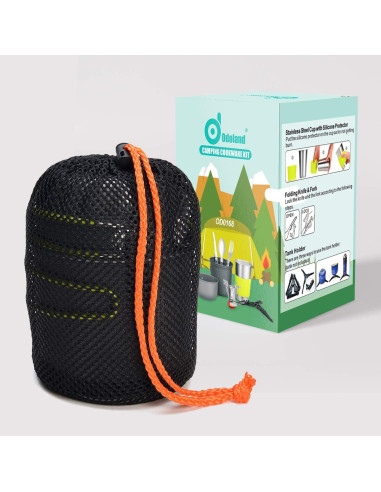Kit de Utensilios de Cocina para Camping Odoland 10 Piezas