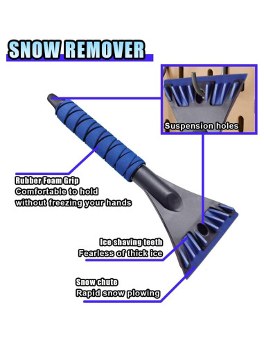 Raspador de Hielo para Coche LAINLOY 31.87 cm Azul