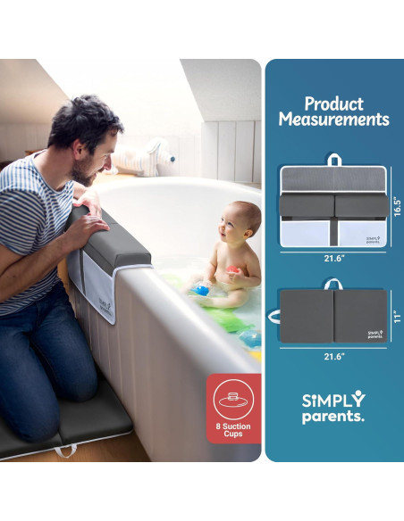 Almohadilla para Rodillas y Codos SIMPLY Parents - Gris, Antideslizante Almohadilla para Rodillas y Codos SIMPLY Parents - Gris, Antideslizante