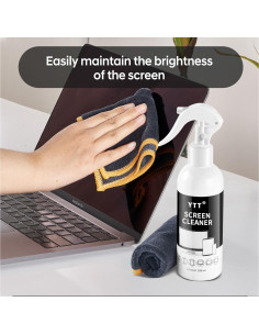 Limpiador de Pantallas YTT 370ml + Paño Microfibra - Kit 2