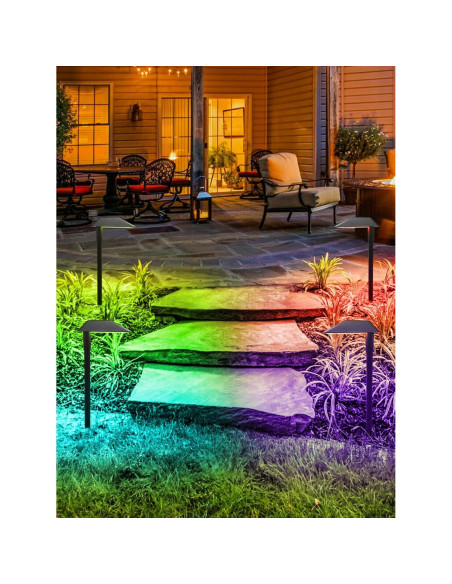Luces de Camino DOREIO RGBW 5W IP66 8 Paquete para Jardín Luces de Camino DOREIO RGBW 5W IP66 8 Paquete para Jardín