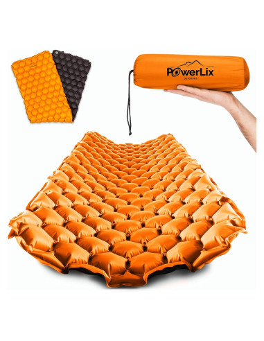 Colchón Inflable POWERLIX 189.9x58 cm para Camping