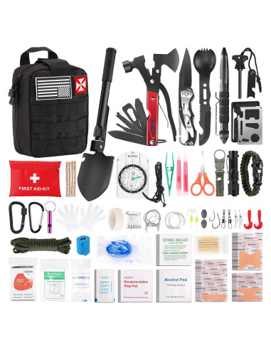Kit de Primeros Auxilios XUANLAN 248 Piezas para Camping
