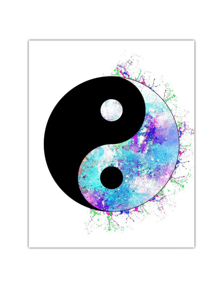 Póster de Arte Yin y Yang Zen 20x25 cm - Decoración Espiritual Póster de Arte Yin y Yang Zen 20x25 cm - Decoración Espiritual