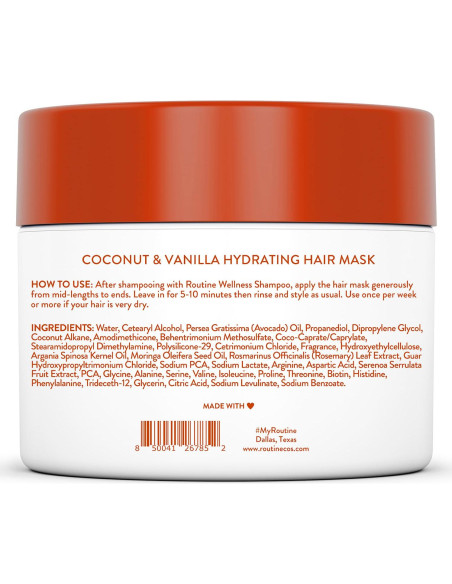 Mascarilla Capilar Hidratante Routine Wellness 226g - Coco y Vainilla Mascarilla Capilar Hidratante Routine Wellness 226g - Coco y Vainilla