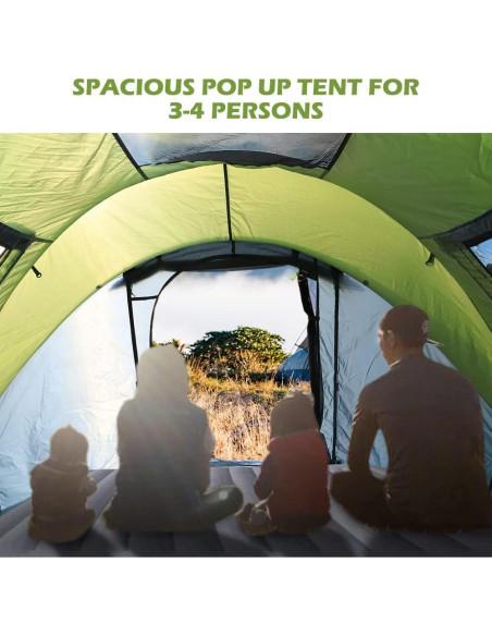 Tienda Pop Up HIKERBRO para 4 Personas Impermeable Tienda Pop Up HIKERBRO para 4 Personas Impermeable