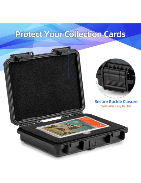 Caja de Almacenamiento Bheddi para 3 Tarjetas Calificadas - Impermeable Caja de Almacenamiento Bheddi para 3 Tarjetas Calificadas - Impermeable