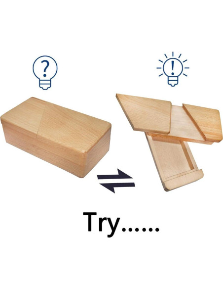 Caja de Rompecabezas 3D de Madera DC-BEAUTIFUL - Juguete Ingenio Caja de Rompecabezas 3D de Madera DC-BEAUTIFUL - Juguete Ingenio
