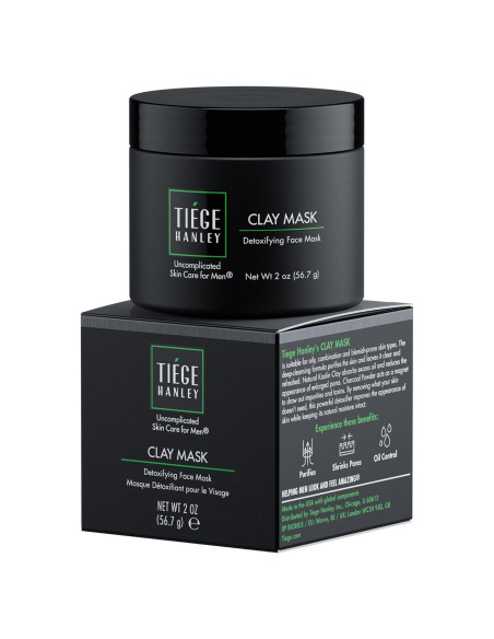 Mascarilla Facial Detoxificante Tiege Hanley 2oz - Carbón y Arcilla Mascarilla Facial Detoxificante Tiege Hanley 2oz - Carbón y Arcilla