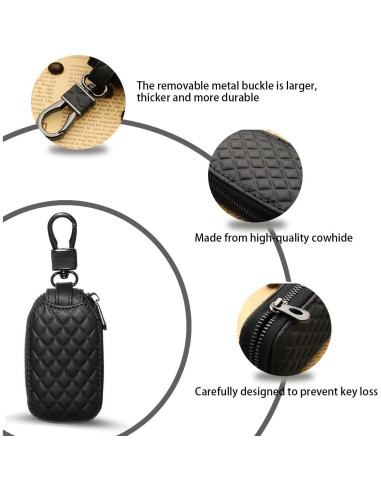 Funda para Llave de Coche BELOMI Cgj-keycase Cuero Negro