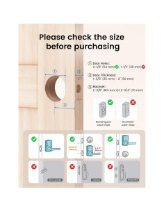 Cerradura Inteligente HIDALIFE HL-668K Teclado Táctil Negro Mate 2