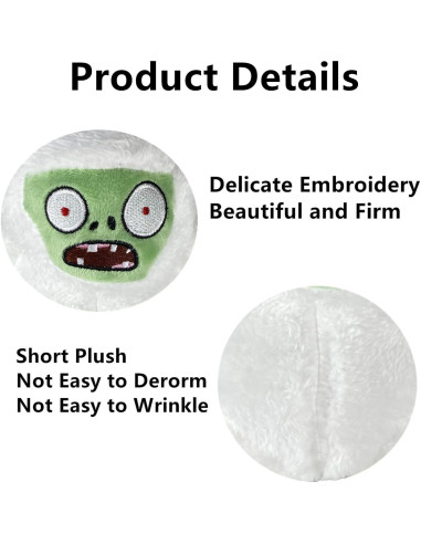 Juguete de Peluche Yeti Zombie JHESAO 26cm Suave PVZ