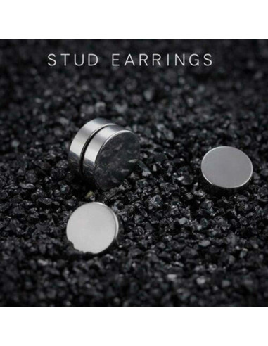 Set de 12 Pendientes Magnéticos WAINIS Acero Inoxidable Unisex