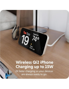 Cargador Inalámbrico 2-en-1 HyperJuice Qi2 para iPhone y Apple Watch 2