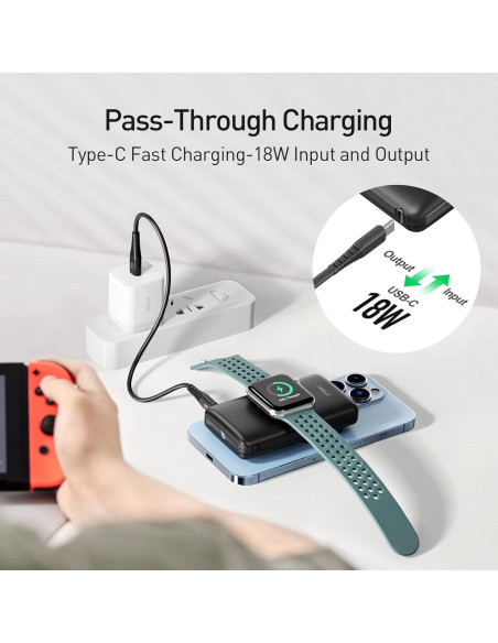 Banco de Poder Inalámbrico Magnético iWALK 10000mAh Carga Rápida Banco de Poder Inalámbrico Magnético iWALK 10000mAh Carga Rápida