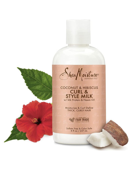 Leche de Estilo y Rizo SheaMoisture Coco y Hibisco 226.8 g