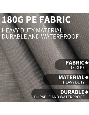 Cubierta de repuesto Vanteriam 12x6 m gris para carport