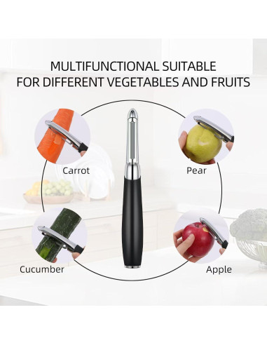 Pelador de Verduras LIIGEMI I Peeler Acero Inoxidable Antideslizante