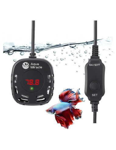 Calentador de Acuario 25W AquaMiracle Compacto Digital LED