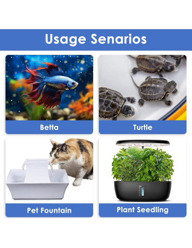 Calentador de Acuario 25W AquaMiracle Compacto Digital LED