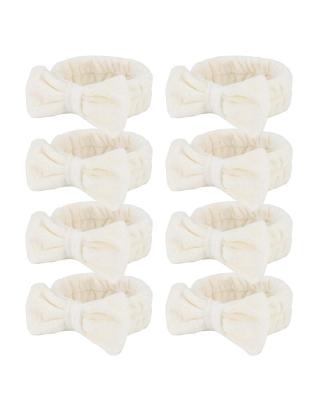 Banda para la cabeza Ondder Spa 8 Piezas Beige para Lavar la Cara Banda para la cabeza Ondder Spa 8 Piezas Beige para Lavar la Cara