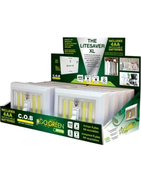 Luz Nocturna Portátil JOEY'Z LiteSaver XL 400 Lúmenes LED Luz Nocturna Portátil JOEY'Z LiteSaver XL 400 Lúmenes LED