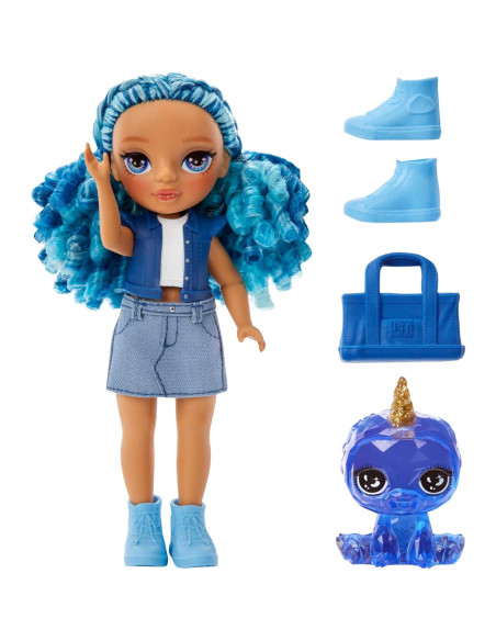 Muñeca Rainbow High Littles Sapphire Bradshaw 12.1 cm con Mascota Muñeca Rainbow High Littles Sapphire Bradshaw 12.1 cm con Mascota