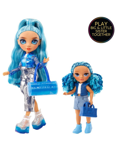 Muñeca Rainbow High Littles Sapphire Bradshaw 12.1 cm con Mascota