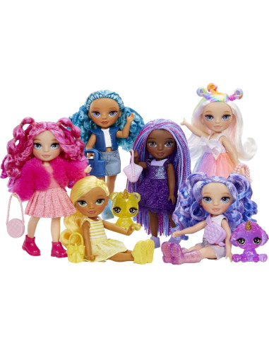 Muñeca Rainbow High Littles Sapphire Bradshaw 12.1 cm con Mascota