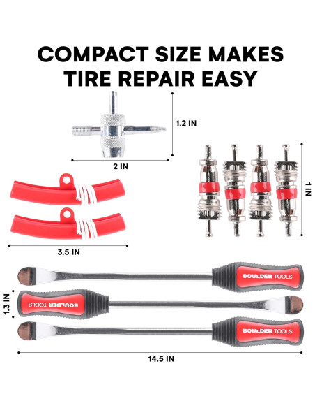 Cucharas para Neumáticos Boulder Tools - Kit Completo 3 Pzas Cucharas para Neumáticos Boulder Tools - Kit Completo 3 Pzas