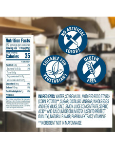 Mayonesa Ligera Hellmann's 3.78L Sin Gluten, 40 Calorías 2