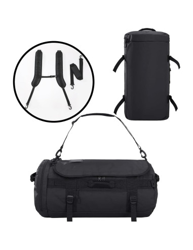 Mochila Duffel MIER 90L Resistente y a Prueba de Agua Negra