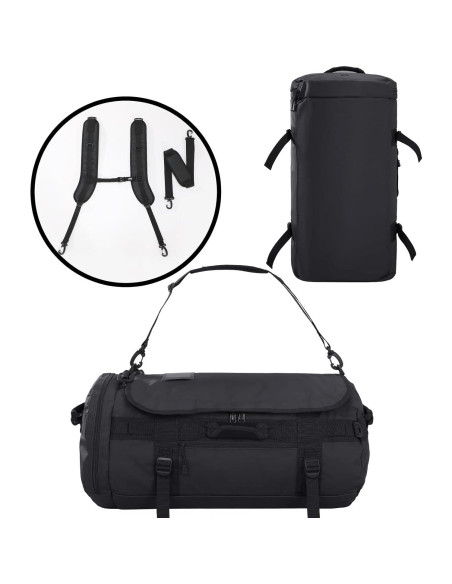 Mochila Duffel MIER 90L Resistente y a Prueba de Agua Negra Mochila Duffel MIER 90L Resistente y a Prueba de Agua Negra
