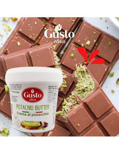 Crema de Pistacho Gusto Etna 1 kg - Mantequilla Dulce Italiana