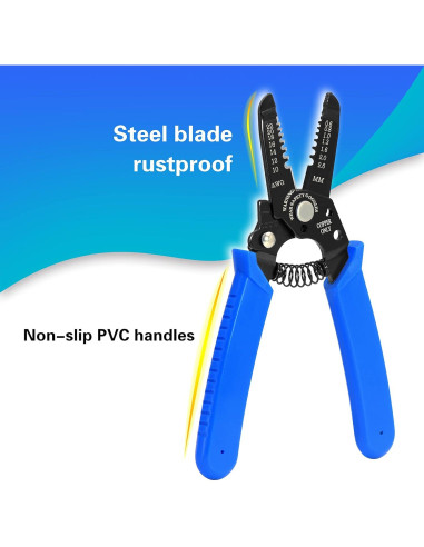 Pelacables y Cortador VCELINK 10-22 AWG Multifuncional Azul