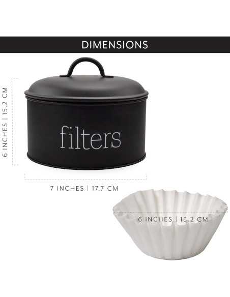 Soporte para Filtros de Café AuldHome Negro 15.24cm x 17.78cm Soporte para Filtros de Café AuldHome Negro 15.24cm x 17.78cm